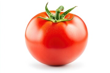 Tomato isolated on white background, clipping path, full depth of field, ai