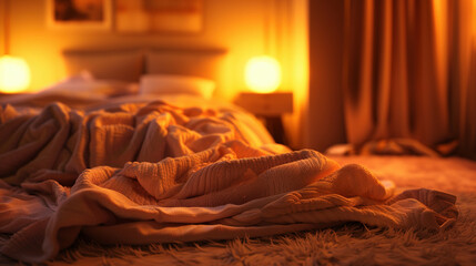 Cozy Retreat: Warm-Toned Bedroom Haven