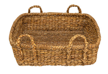 empty large wicker basket