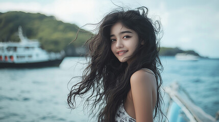 Pretty and smiling girl
Generative AI