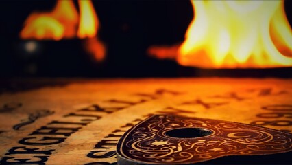 Witchcraft Spiritual Halloween Game Ouija Board