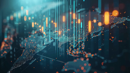 Growth Graph Chart and Up Arrow. Abstract Finger Touching, Growth Business Concept. Graph Chart Stock Market Economy, Hand Touching on Download Bar Status to Change VECTOR Graph and Growing