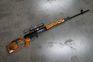 SVD sniper rifle of the Soviet and Russian army.