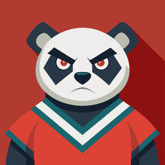 Fototapeta premium cartoon sport soccer football panda