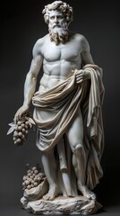 Obraz premium Greek God Dionysus, Roman name: Bacchus, was the ancient Greek god of wine, fun, and theater