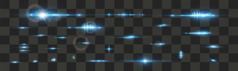 Set of bright light rays.Brigh light on the background.	

