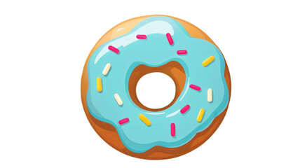 clipart isolated of simple donut illustration
