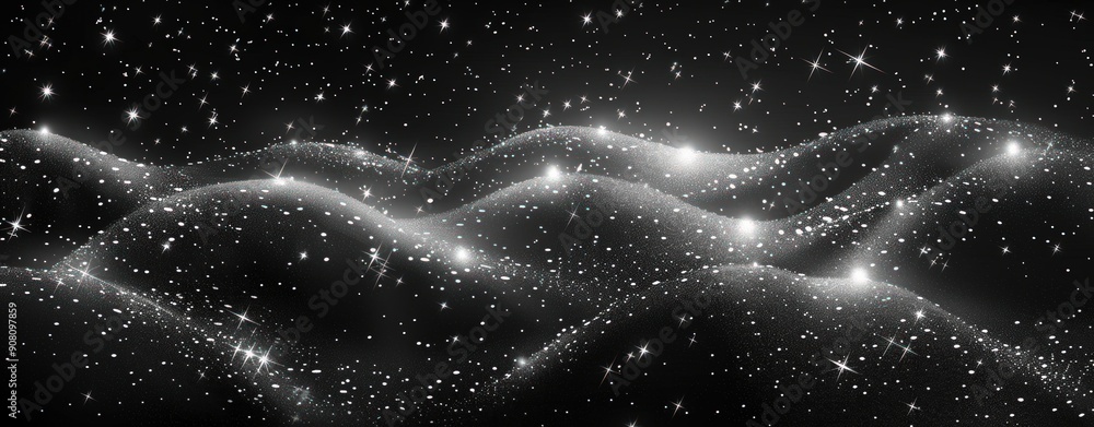 Poster a grayscale background with stars and stripes. generate ai image