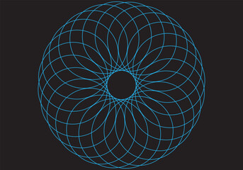 Modern Luxury black abstract background with waves for banner. Vector background with lines. Element for design isolated on perfect colorful.