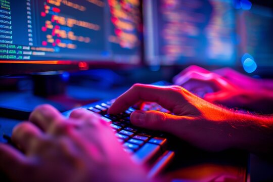 Computer Programmer Using Development Software