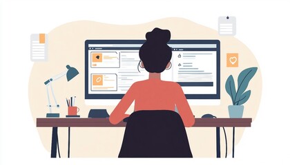 Guided Solution Discovery: Interactive Tutorials and Help Desks, someone using interactive tutorials or a help desk to find solutions