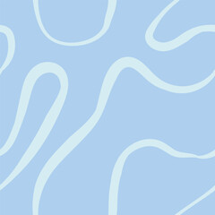 Seamless abstract pattern with squiggles and scribbles. Weaved curved lines. Chaotic ink scribbles decorative texture. Messy doodles, wavy and curly lines.