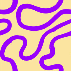 Seamless abstract pattern with squiggles and scribbles. Weaved curved lines. Chaotic ink scribbles decorative texture. Messy doodles, wavy and curly lines.