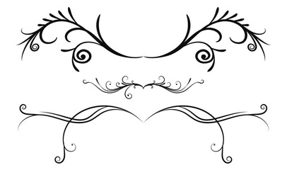 calligraphic border and divider decoration