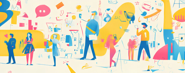 Obraz premium hand painted background