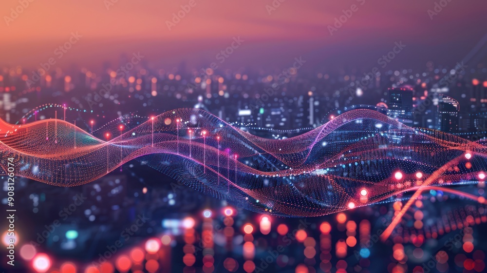Poster abstract light technology background ai artificial intelligence