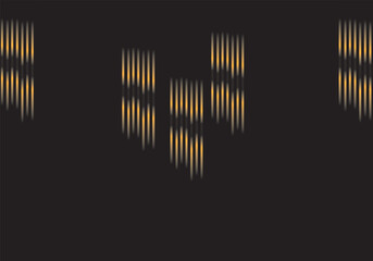 Modern Luxury black abstract background with waves for banner. Vector background with lines. Element for design isolated on perfect colorful.