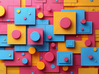 Concept photo illustration in complimentary colors design abstracts arranged chaotically illustrating Social Media Trends in a modern contemporary style article and world event