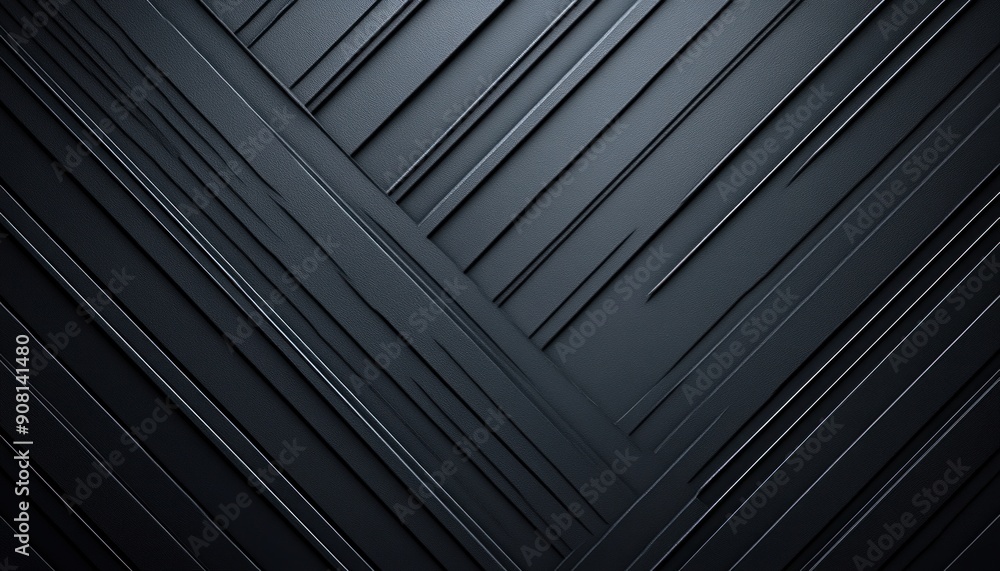 Poster a deep black background featuring a geometric pattern beautifully composed of intricate lines