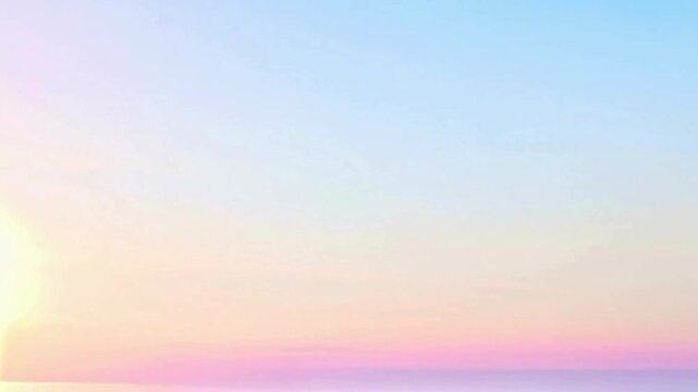 A stunning pink and light blue gradient background that fades into a soft white, reminiscent of a dreamy sunset over the ocean.