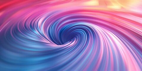 Fototapeta premium Vivid swirl of colorful abstract waves. Dynamic abstract background with multicolored swirling lines and gradients, ideal for creative designs, marketing, and digital art projects.