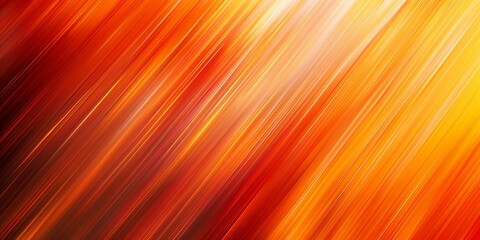 Obraz premium Vibrant orange and yellow light streaks background. Dynamic light trails in warm tones. Ideal for design projects, digital art, and technology-related backgrounds.