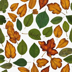 Obraz premium autumn leaf, nature, tree, fall, isolated, plant, yellow, season,