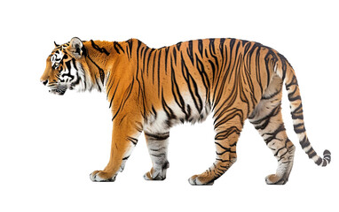 Fototapeta premium Tiger on transparent background,&nbsp;png