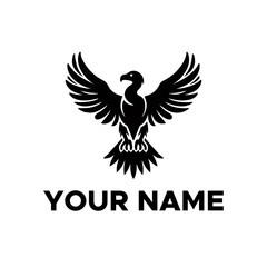 Naklejka premium vulture logo vector