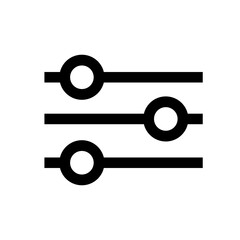 Settings sliders interface icon