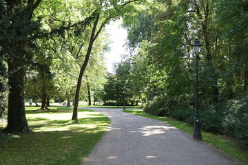 Le parc de l'orangerie, parc public, ville de Strasbourg, département du Bas Rhin, France