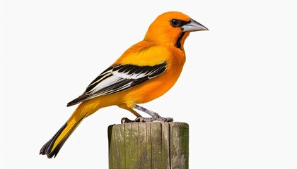 red backed shrike isolated on white