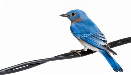 blue jay isolated on white