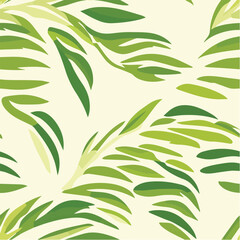 Vector illustration of Tropical Foliage Seamless Pattern