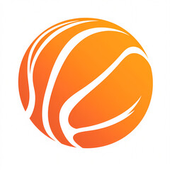 Colorful Sports BasketBall Icon Set Illustration