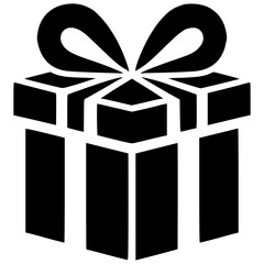 Gift logo silhouette