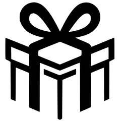 Gift logo silhouette