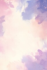 Watercolor Red White and Blue Background Vector with White Space at Top for Text