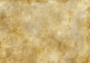 Weathered, tea-stained parchment page. Ancient manuscript background with copy space.