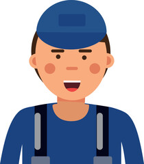 Worker avatar. Professional car repair service man