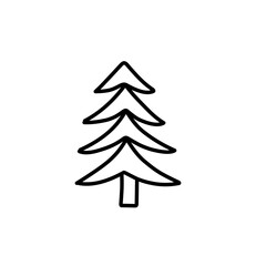 hand drawn line spruce
