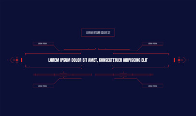 Sci fi HUD Interface templet design