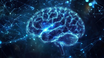 Digital Brain Illustration