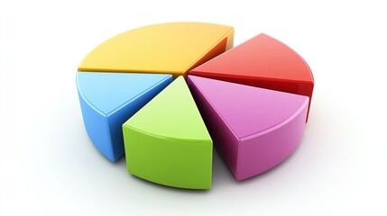 Obraz premium Colorful Pie Chart