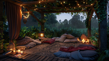 Serene Outdoor Retreat: Pergola Living