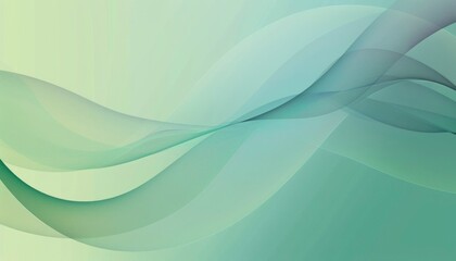 Abstract Green and Blue Wavy Lines Background