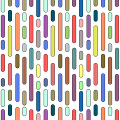 Transparent background with colorful lines.Vector seamless pattern with colorful dotted lines on a transparent background.