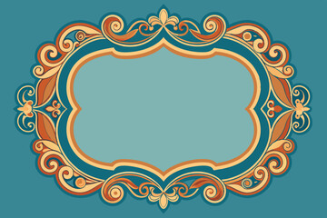 Vintage Frame image vector arts illustration