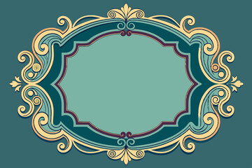 Vintage Frame image vector arts illustration