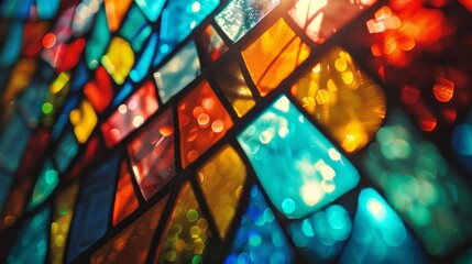 Mosaic background. Generative AI